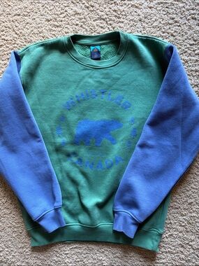 Men’s Whistler Canada Green & Blue Crewneck Sweatshirt